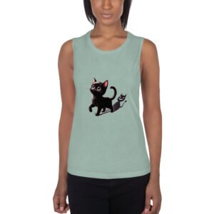 demon cat tank top t shirt.